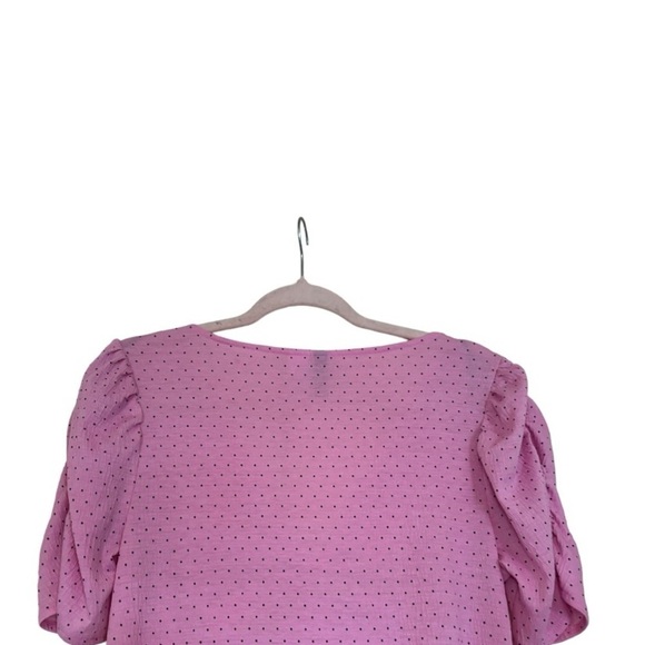 Divided Pink Polka Dot Dress Size Large - Picture 4 of 6